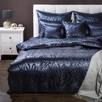 Plauener Seidenweberei Bettwäsche IMPULS saphir 